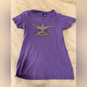 Disney Aladdin Purple Short Sleeve Tee